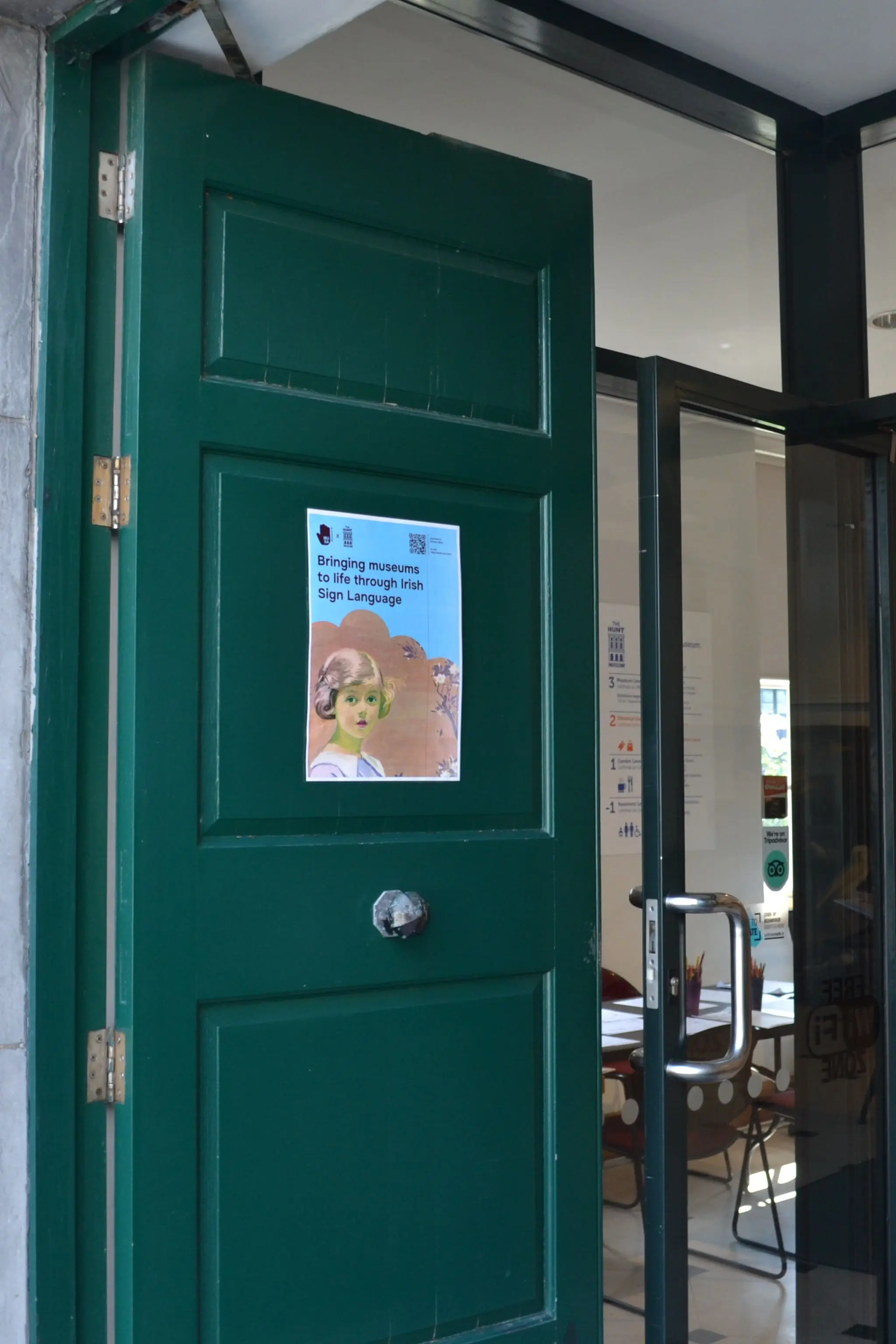 MUSA's poster at The Hunt Museum