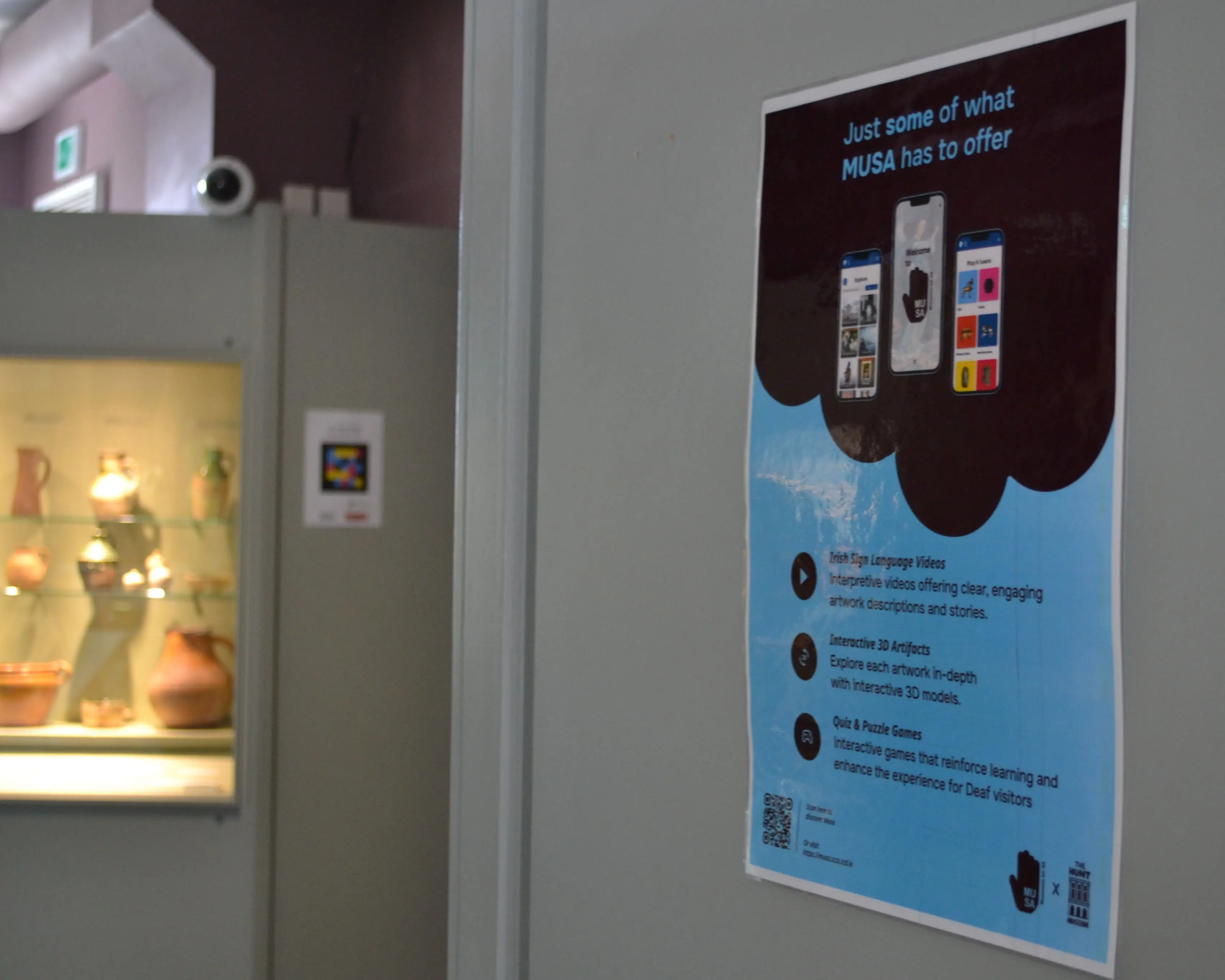 Final MUSA's poster at The Hunt Museum